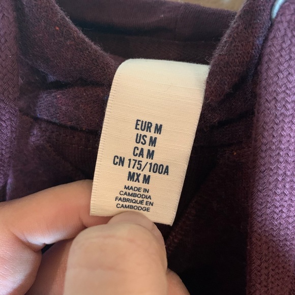 H&M Jacket Maroon with Multi-Color Pattern - Picture 2 of 5